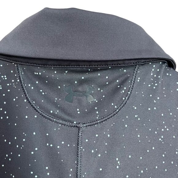 3 for $30! Under armour grey & blue dotted polo shirt - Picture 6 of 8